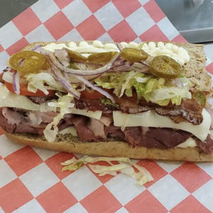 Roast Beef Sandwich, Ms B’s Trio Sandwich